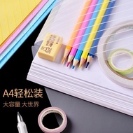 File Bag Transparent File Bag High-value a4 Folder Thickened Twill Button File Bag Transparent