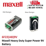 Maxell 6F22(AB)9V Super Power Ace Black Heavy Duty Super Power 9V Battery