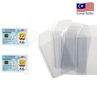 PVC Transparent IC ID Cover Badge Name Card Holder Sampul Plastik Kad Pengenalan Lesen
