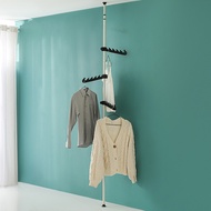 ST-🚤One-Piece Punch-Free Ceiling Hanger Indoor Floor Retractable Bag Clothes Hanger Drying Rack MQXN
