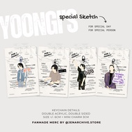 Keychain Special Sketch | AgustD by jenarchive.store