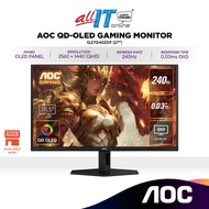 AOC Q27G40ZDF 27” QD-OLED QHD 240Hz Gaming Monitor | 0.03ms | 2560x1440 | HDR400 | Adaptive Sync | F