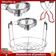 [In Stock]4 Pieces Canning Kit, 1PC Canning Rack+ 1PC Canning Jar Lifter Tong+ 2PC Canning Funnels, 