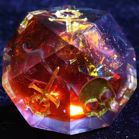 15 Polyhedral Resin Sabbat WoD Sets VtM Dice Nocturne Veil
