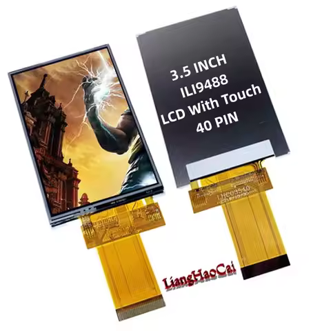 3.5 Inch ILI9488 LCD With Touch 40 PIN 480*320 Factory Sales 8 Bit 16 Bit SPI 3 Wire 4 Wire TFT DIY 