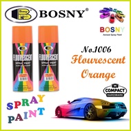 ✼ ➼ ◩ ◠ Bosny Spray Paint Flourescent Red, Orange, Green, Yellow, Orange Yellow, Pink, Blue & Purpl