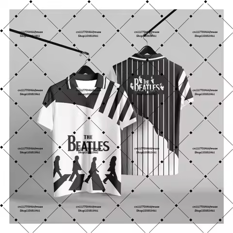 The Beatles Classic Abbey Road Album Blokecore Football Jersey Unisex T Shirt 2026 Men Women HipHop