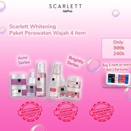 Paket 4 IN 1 Perawatan Wajah Acne/brightly Scarlett Whitening Special