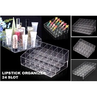 Lipstick Organizer 24 Slot - Free Hair Fringe Velcro Tape