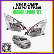 NISSAN LIVINA  2007-2012 HEAD LAMP LAMPU DEPAN LIGHT 100% NEW BARU HIGH QUALITY