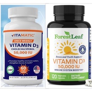 Vittamin D3 50000 IU 60/120 Capsules | Vitamatic | Forest Leaf