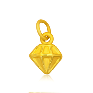 TAKA Jewellery 999 Pure Gold Pendant Diamond