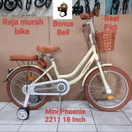sepeda anak mini Phoenix 2211 18 inch sepeda anak perempuan mini 18 inch Phoenix