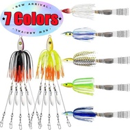 Fishing Lure Spinner Umbrella Jigging Alabama Rig 5 Arms Swimming Spoon Attack Group Soft Swim Swiv