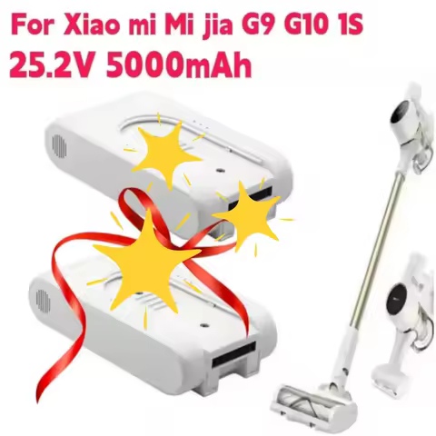 25.2V 5000mAh For Xiaomi Mijia Dreame G9 G10 R10 Wireless Vacuum Cleaner Rechargeable Lithium Batter