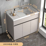 Aluminum bathroom cabinet sink set aluminum alloy storage cabinet