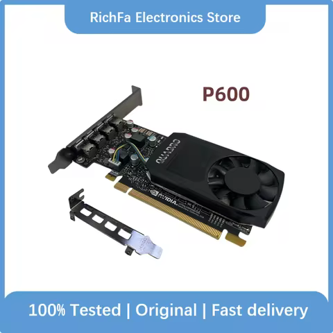 Original For NVIDIA Quadro P600 graphics card 2GB professional graphics card CAD/PS video clip DDR5 
