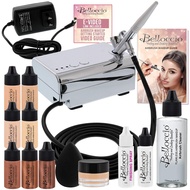 Professional Beauty Airbrush Cosmetic Makeup System with 4 Fair Shades of Foundation in 1/4 Ounce Bo