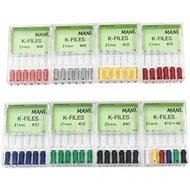 Dental K-Files Stainless Steel Root Canal Endodontic File Dental Hand Use K Files Instruments