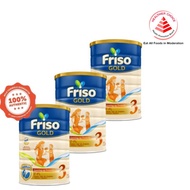 [Bundle of 3] Friso Gold 3 Growing Up Milk with 2'-FL 1.8kg for Toddler 1+ years Milk Powder