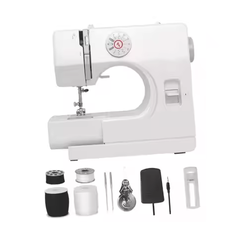 Mini Sewing Machine for Beginners Low Noise Built in Light Multifunctional Portable Sewing Machine f