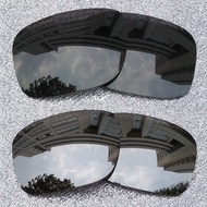 2 Pairs POLARIZED Replacement Lenses for Oakley Latch SQ Asian Fit OO9358 AF Sunglasses Frame | Easy