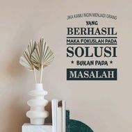 Cutting Sticker Quotes Wall Office Glass Wall Motivational Words of Wisdom