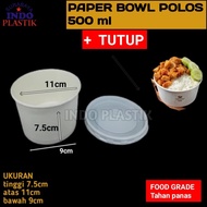 Paper Bowl 500ml isi 50 biji per pack mangkok tahan panas microwave ha