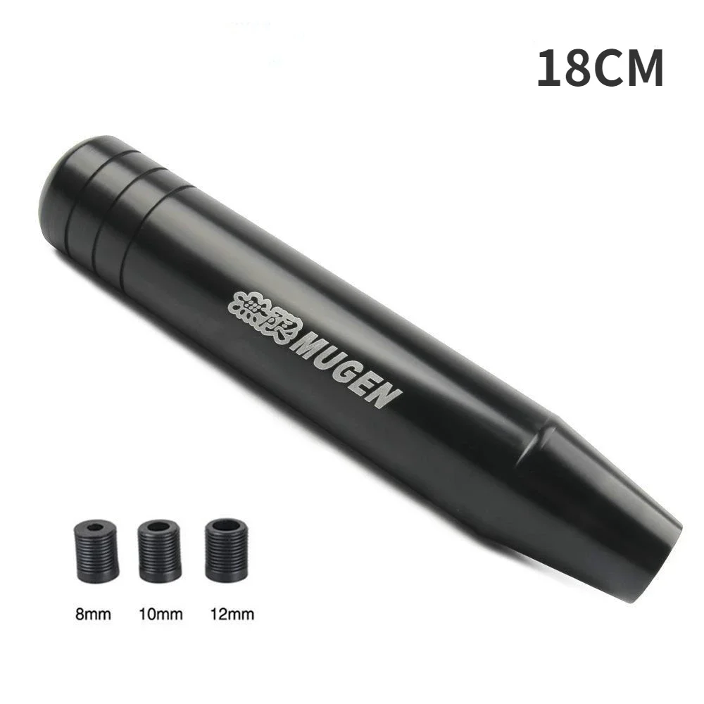 Universal Auto JDM 18cm Length Aluminum Gear Shift Knob Racing Car Shift Gear Knob MUGEN