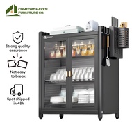 Comfort Haven Furniture Co.Kitchen Dish Rack Kabinet Dapur Rak Pinggan Storage Cupboard 厨房碗碟柜