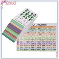XDT 120 Piano Chord Chart Colorful Electric Piano Reference Chord Flash Cards, Piano Music Beginner 