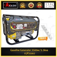 AKASHI 3500W/3.5KVA Gasoline Generator GP3500 Free Extension Socket