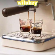 WITAKEY Espresso Shot Glass, 60ml Universal Shot Glass Measuring Cup, Heat Resistant Espresso Essentials Measuring Shot Glass