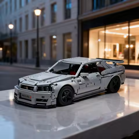 2086pcs MOC Nissan Skyline GT R Z Tune Nismo Technical Model Building Blocks Toys Festival Gifts Con