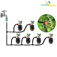 Bộ tưới nhỏ giọt đơn giản HH20 cho 20 chậu Ống 6mm = 20m Que cắm đỡ đầu tưới nhỏ giọt = 20 cái Chia