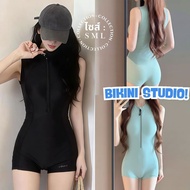 BIKINI STUDIO Women's Sports Suit 1-Piece Swimsuit One-Piece Slim Fit Available In Sizes S-L |Weight