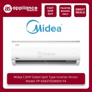 Midea 1.5HP Celest Split Type Inverter Aircon FP-53AST015KEIV-F4