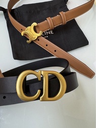 Celine Belt Dior Belt Celine啡色腰帶CD皮帶