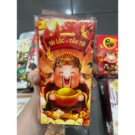 LOT OF 10 CNY red envelopes, 1 BACK OF 10