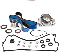 14400-P7J-004 Engine Timing Belt Water Pump Kit Valve Cover Gasket Set Compatible with 1996-2001 Hon