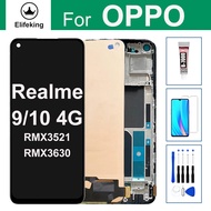 คุณภาพสูงสำหรับ OPPO Realme 9 4G RMX3521ชิ้นส่วนจอสัมผัสแอลซีดีของเครื่องแปลงดิจิทัลเปลี่ยนด้วยเครื่