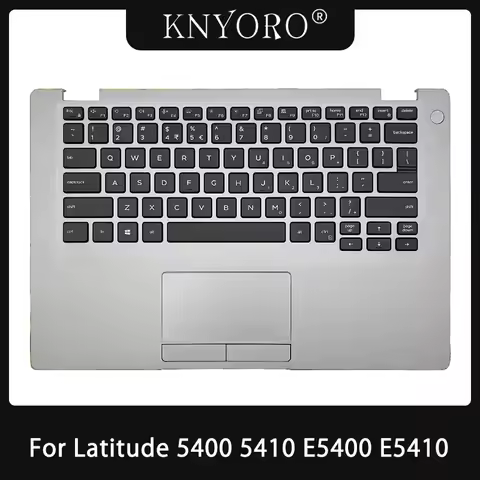 Original New US Keyboard For DELL Latitude 5400 5410 E5400 E5410 Laptop Palmrset Top Case Upper Cove
