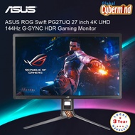 ASUS ROG Swift PG27UQ 27" Gaming Monitor 4K UHD, 144Hz, G-SYNC HDR, IPS, Aura Sync (Local Distributor/Warranty)