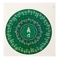 Feng Shui 5 Pieces Green Tara Window Sticker Goddess Amulet Stickers Home Decor