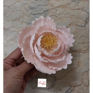 (581/PPEBM2) Gumpaste Flower Sugar Flower Flower Gumpaste Peoni Edible Flower Edible Glitter