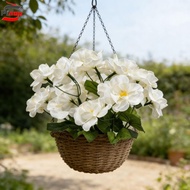 PINOU Artificial Begonia Flowers, UV Protection Floral Arrangement Silk Begonia Flower, Flower Art F