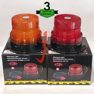 Amber/ Red Automotive Car &amp; Truck 3-Flashing-Rotating Modes LED Warning Light Beacon 12V-24V with Wire Connections