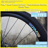 Decal Stamp 7 Colors Sticker Bicycle Rim Racing Road ENVE 700c | Enve Hologram ROAD TOURING Wheel Decal | Cyclewrap