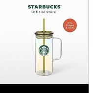 Starbucks Tropical Whimsy Glass Cold Cup 20oz. Tumbler 20oz