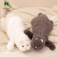 ALANFY Ferret Plush Toy, Realistic Design Lifelike Appearance Plush Ferret Stuffed Toy, Lovely Doll 